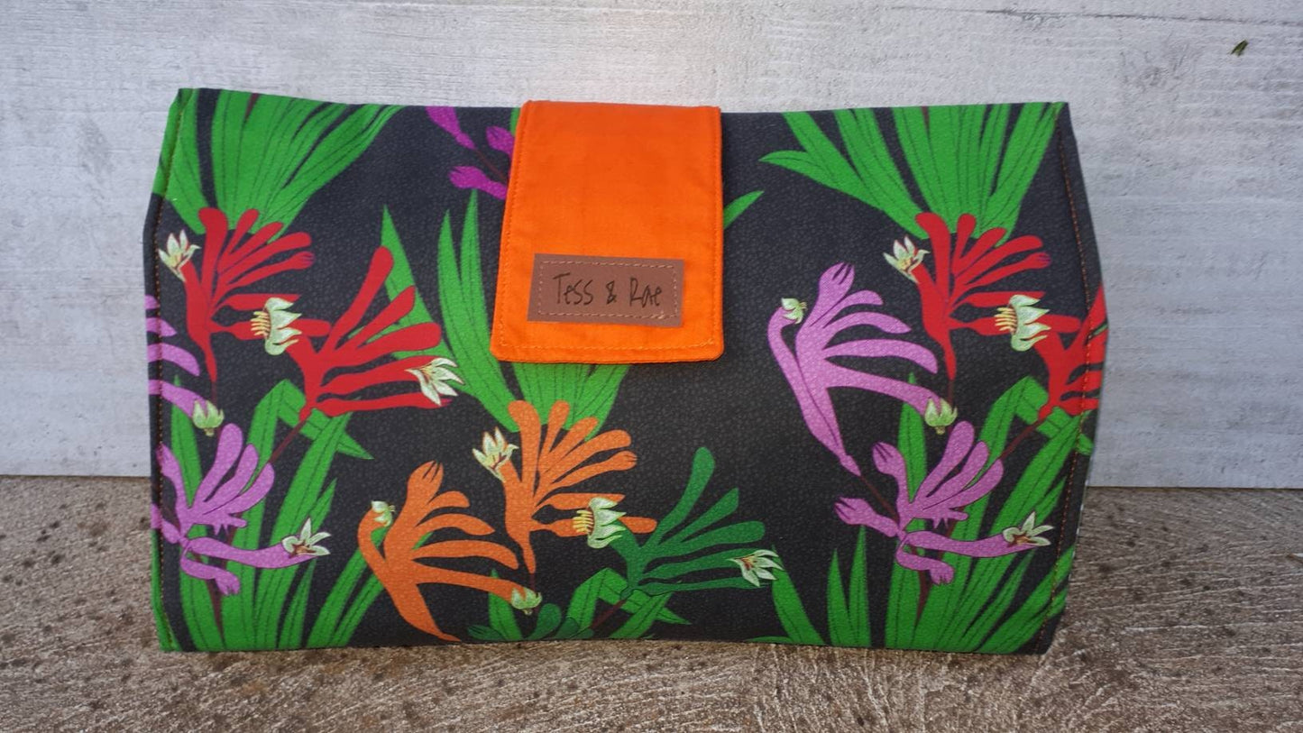 Change Mat Clutch, Tess & Rae, nappy change mat, travel change mat, Baby shower gift, nappy wallet, Changing Mat, diaper change mat clutch
