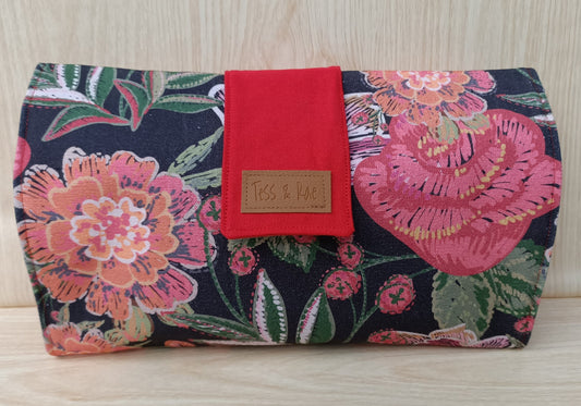Change Mat Clutch, Tess & Rae, nappy change mat, travel change mat, Baby shower gift, nappy wallet, Changing Mat, diaper change mat clutch