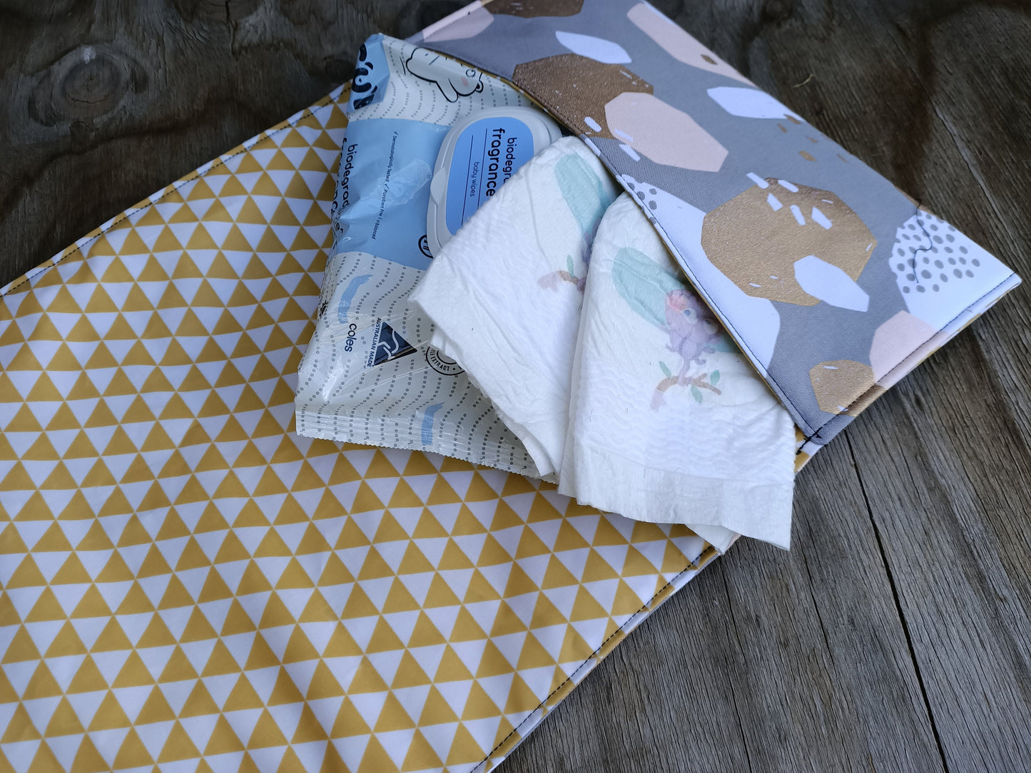 Change Mat Clutch, Tess & Rae, nappy change mat, travel change mat, Baby shower gift, nappy wallet, Changing Mat, diaper change mat clutch