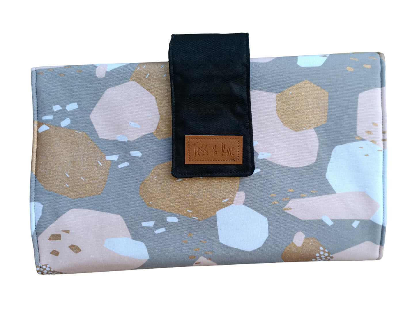 Change Mat Clutch, Tess & Rae, nappy change mat, travel change mat, Baby shower gift, nappy wallet, Changing Mat, diaper change mat clutch