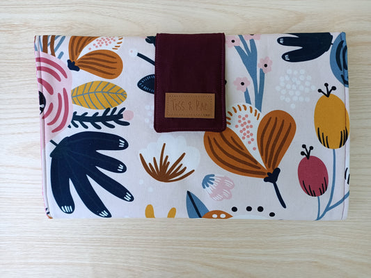 Change Mat Clutch, Tess & Rae, nappy change mat, travel change mat, Baby shower gift, nappy wallet, Changing Mat, diaper change mat clutch