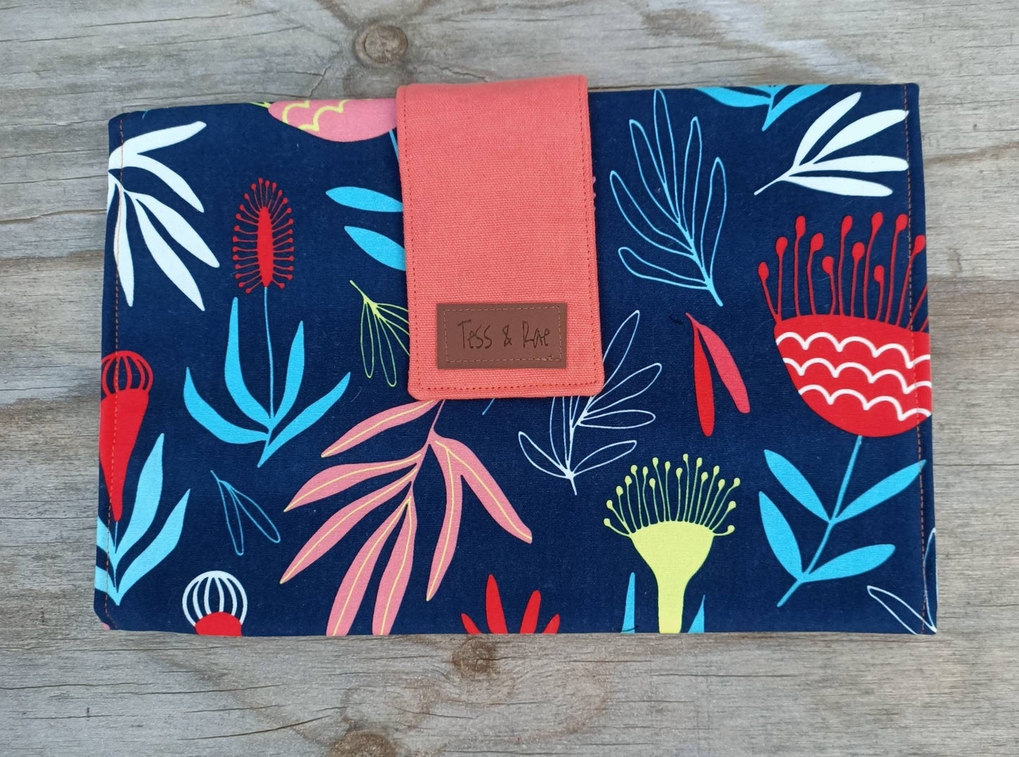Change Mat Clutch, Tess & Rae, nappy change mat, travel change mat, Baby shower gift, nappy wallet, Changing Mat, diaper change mat clutch