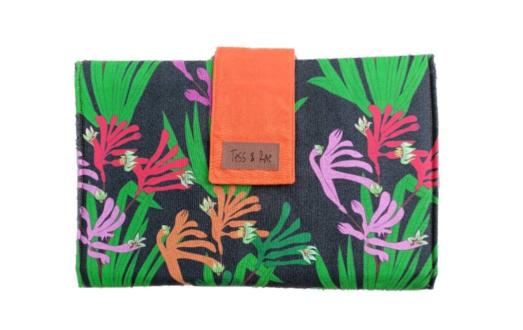 Change Mat Clutch, Tess & Rae, nappy change mat, travel change mat, Baby shower gift, nappy wallet, Changing Mat, diaper change mat clutch