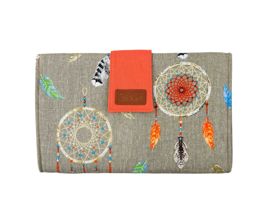 Change Mat Clutch, Tess & Rae, nappy change mat, travel change mat, Baby shower gift, nappy wallet, Changing Mat, diaper change mat clutch