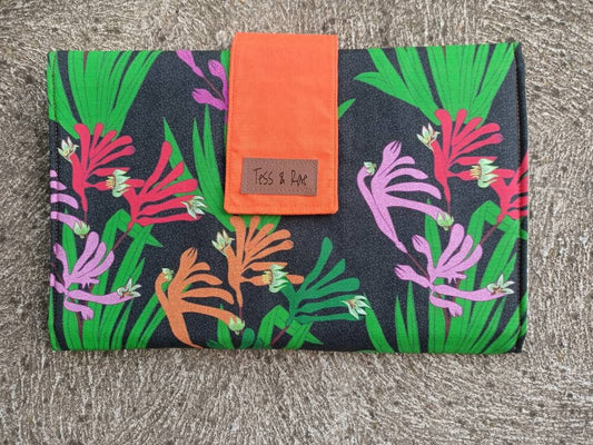 Change Mat Clutch, Tess & Rae, nappy change mat, travel change mat, Baby shower gift, nappy wallet, Changing Mat, diaper change mat clutch