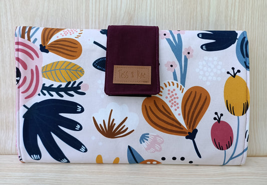 Change Mat Clutch, Tess & Rae, nappy change mat, travel change mat, Baby shower gift, nappy wallet, Changing Mat, diaper change mat clutch